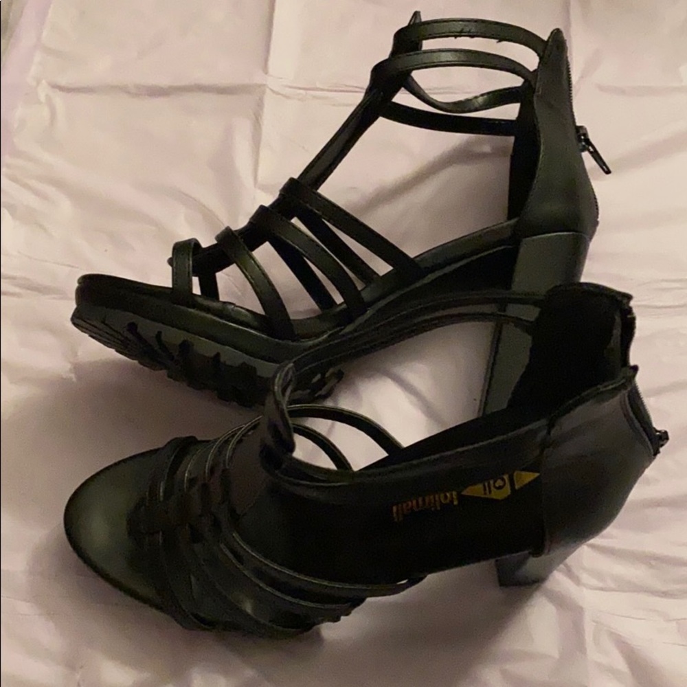 Black tall platforms
